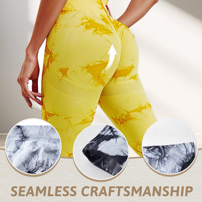 Women's Trendy Tie-Dye Tummy Control Yoga Legging