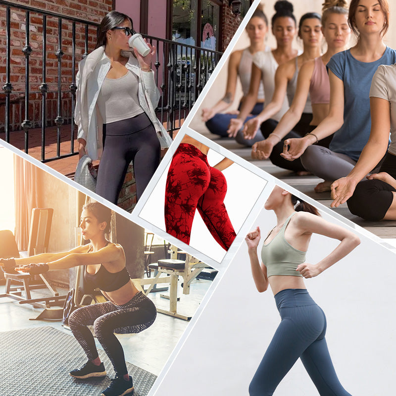 Women's Trendy Tie-Dye Tummy Control Yoga Legging