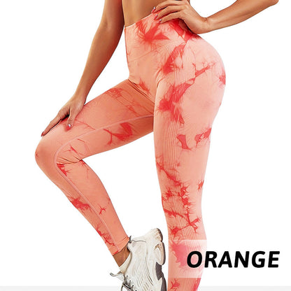 Women's Trendy Tie-Dye Tummy Control Yoga Legging