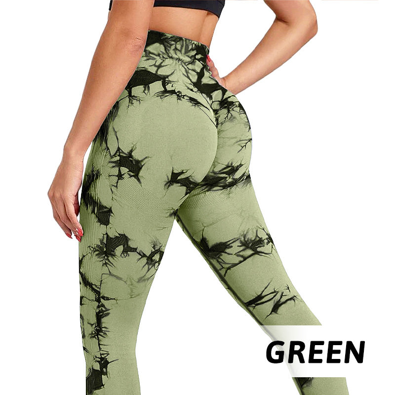 Women's Trendy Tie-Dye Tummy Control Yoga Legging