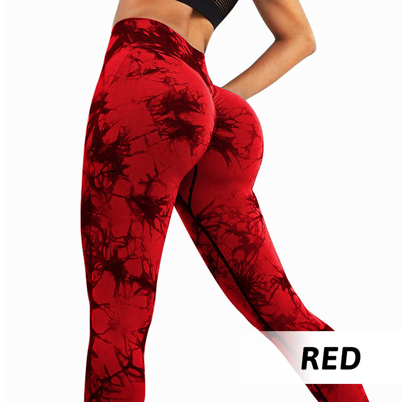 Women's Trendy Tie-Dye Tummy Control Yoga Legging