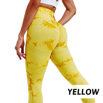 Women's Trendy Tie-Dye Tummy Control Yoga Legging