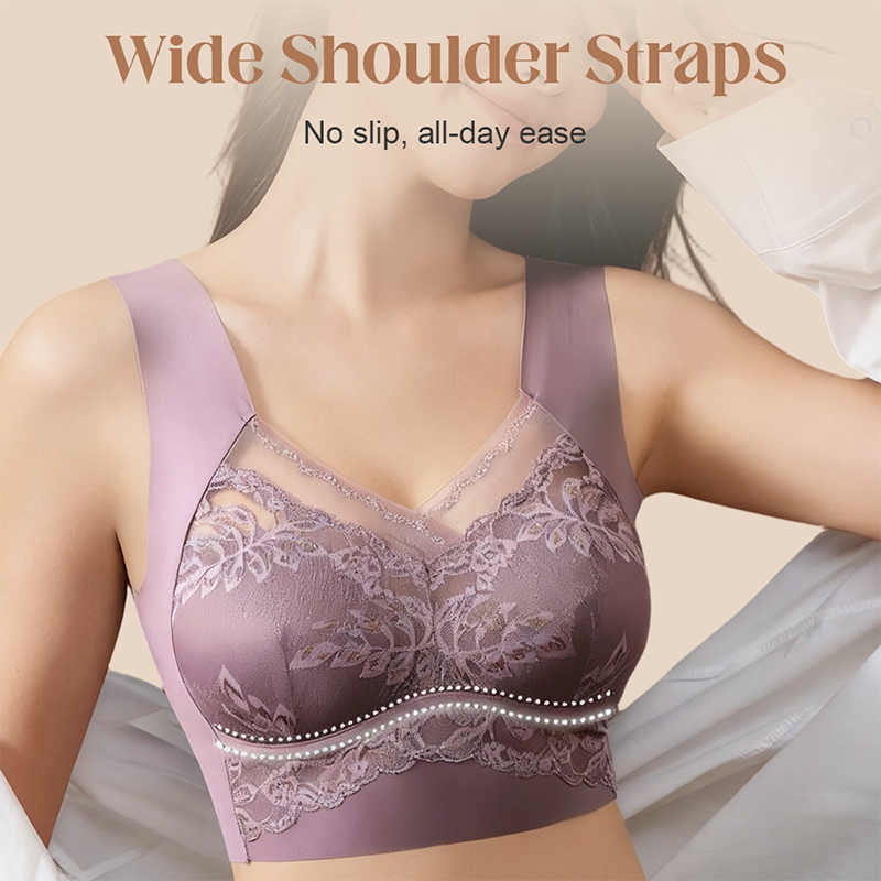 Elegant Ladies' Seamless Lace Strapless Luxury Bra