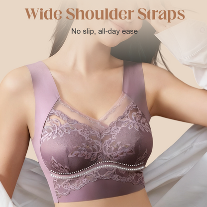 Elegant Ladies' Seamless Lace Strapless Luxury Bra