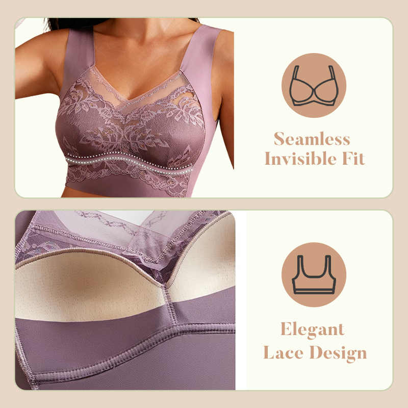 Elegant Ladies' Seamless Lace Strapless Luxury Bra