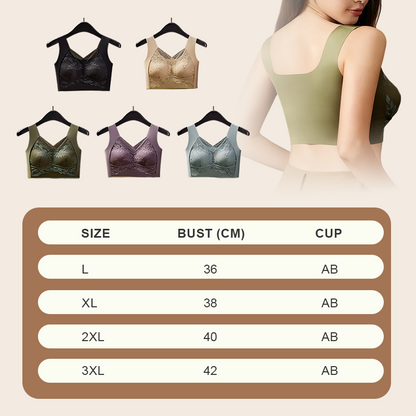 Elegant Ladies' Seamless Lace Strapless Luxury Bra