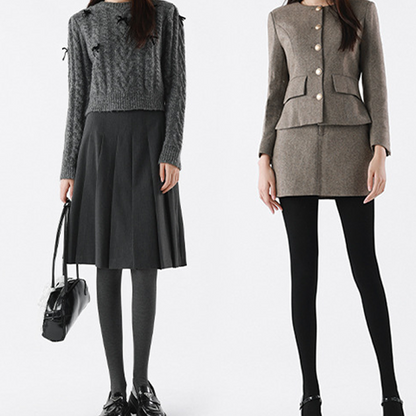 Women’s Cozy High-Waisted Tummy-Control Tights