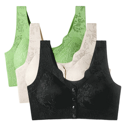 Comfort Front-Clasp & Wire-Free Seamless Bra