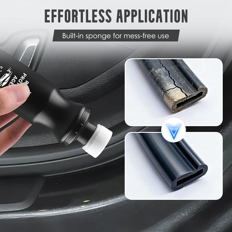 🛡️ 100ml Car Rubber Seal Protectant – Anti-Aging & Waterproof, Prevents Cracks for Door/Window Seals!