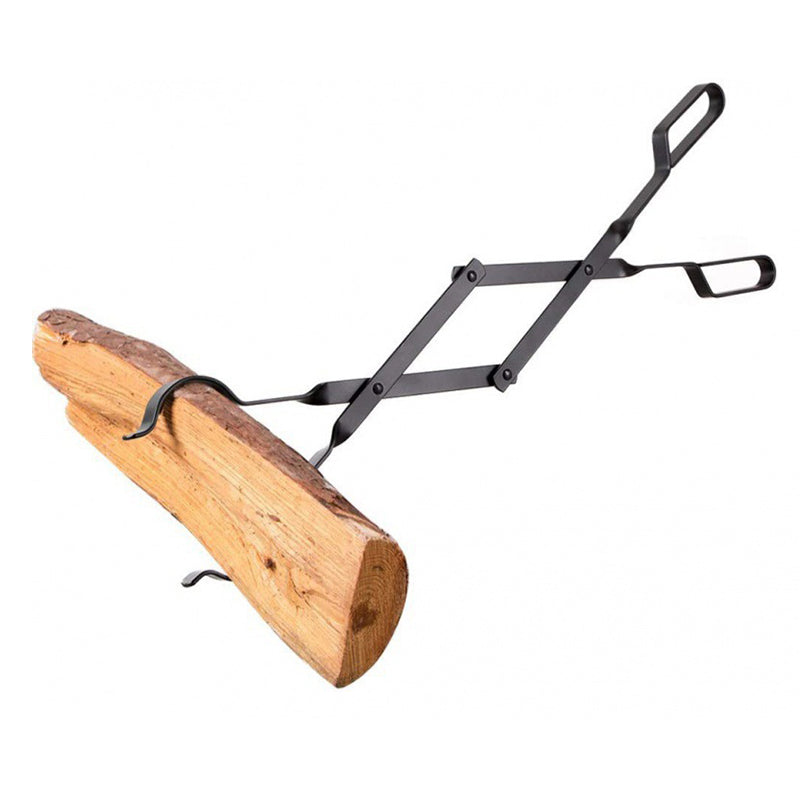 🔥Durable & Foldable Firewood Tongs
