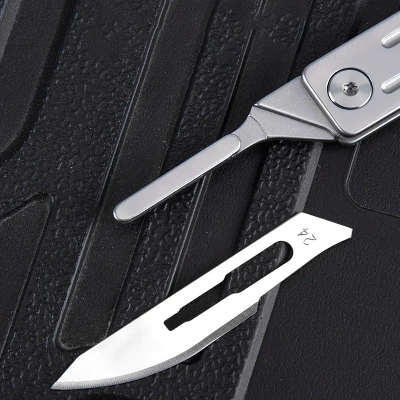 Stainless Steel Portable Utility Knife Carving Knife(Free 10PCS Blades)