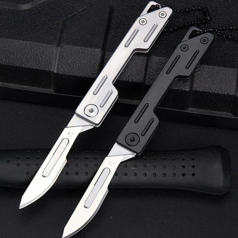 Stainless Steel Portable Utility Knife Carving Knife(Free 10PCS Blades)