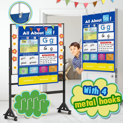 Children's Enlightenment Interactive Alphabet Learning Pocket Chart Set