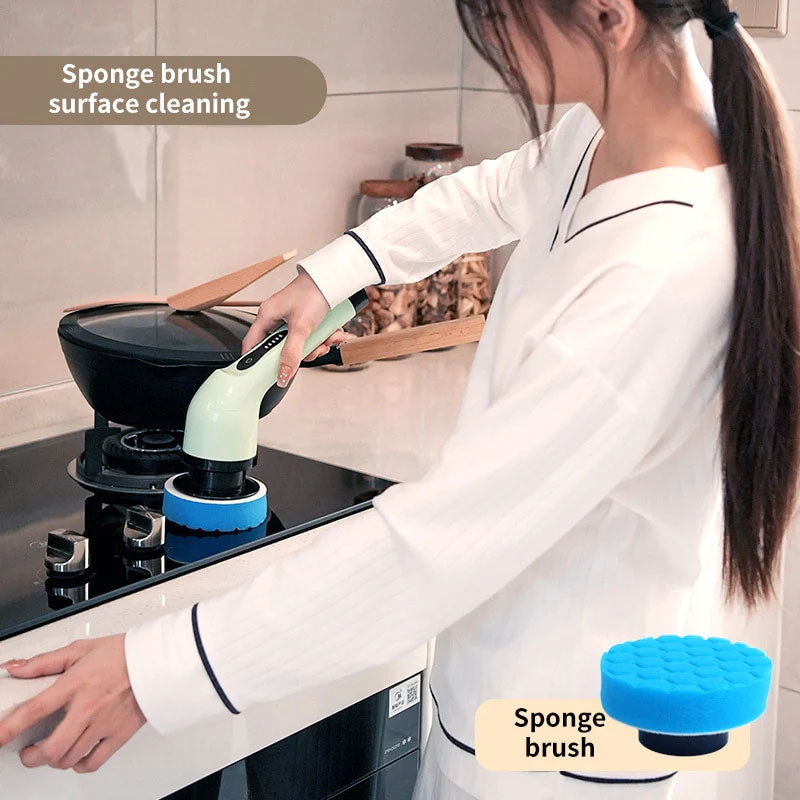 🧹 50% OFF FLASH SALE ! ⚡ 9-IN-1 Electric Cleaning Brush – Multi-Head Replaceable, High-Power Scrubbing, Cordless Rechargeable & Waterproof 🧼