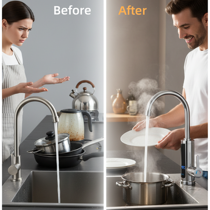🔥Last day of the limited-time 50% off sale!🔥Tankless Instant Hot Water Heater Faucet
