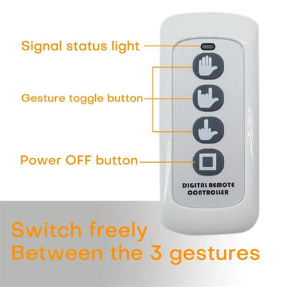 ✋50% OFF NOW! Car Hand Gesture LED Light with Remote Control, Funny Rear Window Finger Signal Light, Novelty Car Decor Lamp for Rear Windshield