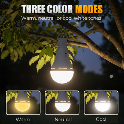 Portable Rechargeable LED Camping/Emergency Light Bulb
