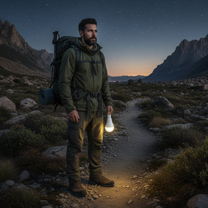 Portable Rechargeable LED Camping/Emergency Light Bulb