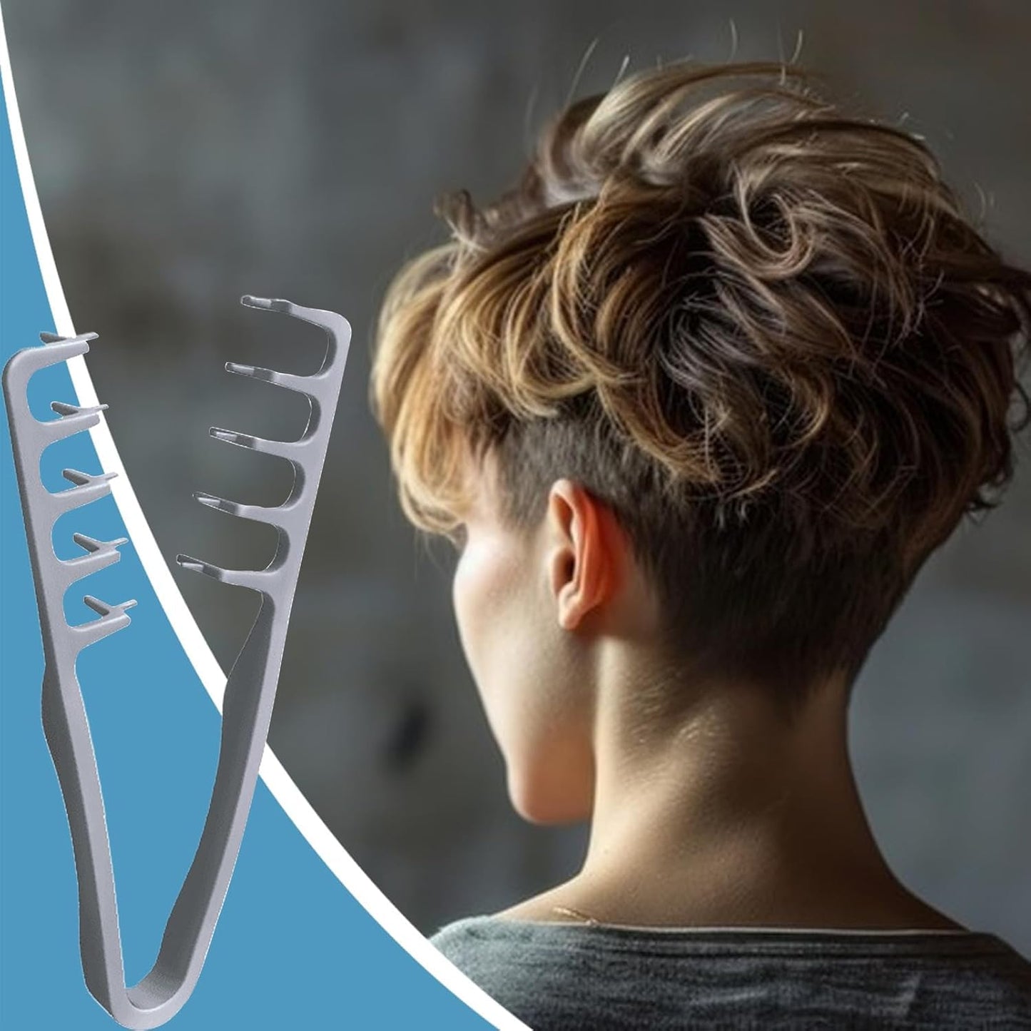 🥳2026 HOT SALE🥳💞50K+ SOLD!💧 Wide-tooth volumising comb – Professional styling comb for men and women