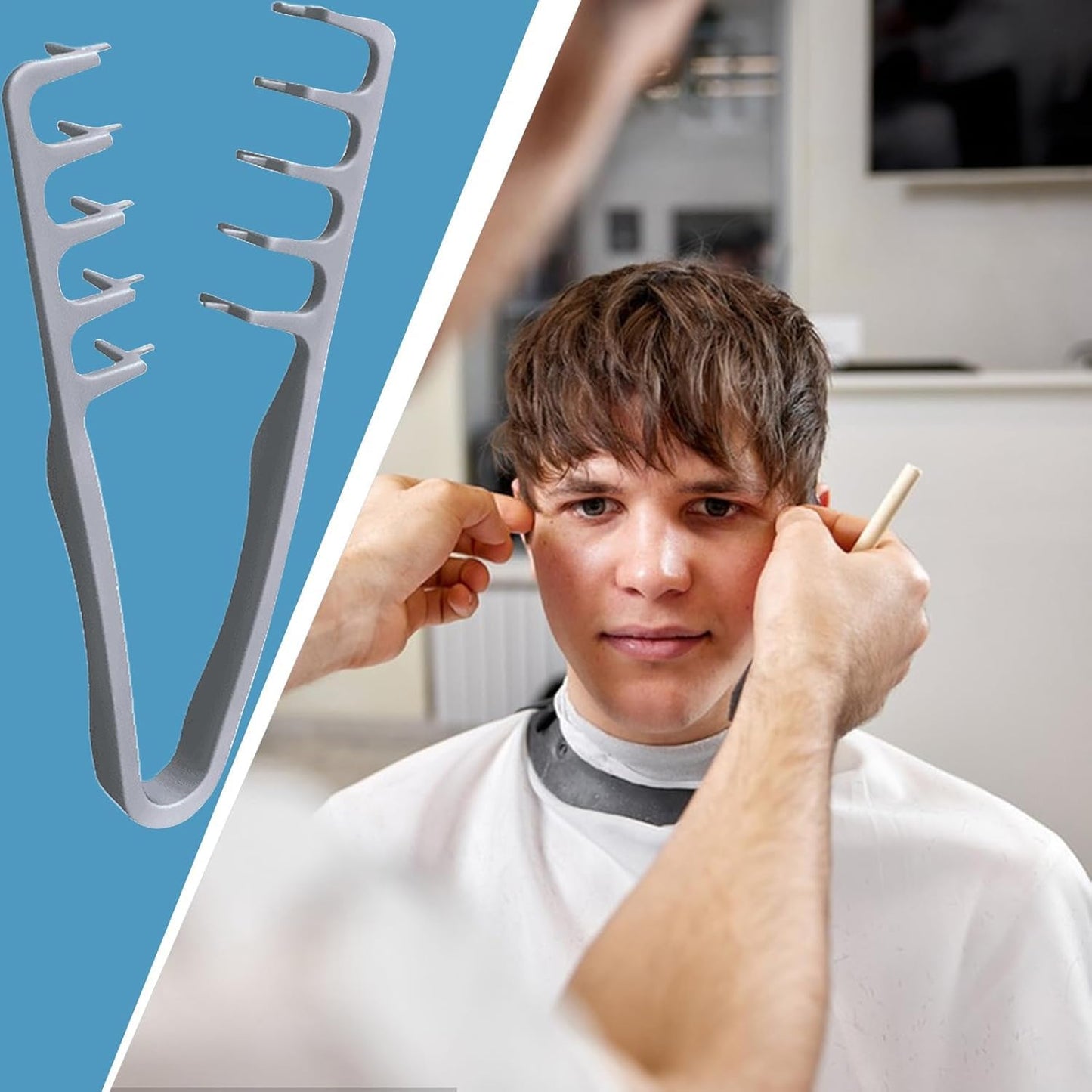 🥳2026 HOT SALE🥳💞50K+ SOLD!💧 Wide-tooth volumising comb – Professional styling comb for men and women