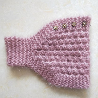 Women's Knit Headband with Flower Accents