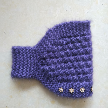 Women's Knit Headband with Flower Accents