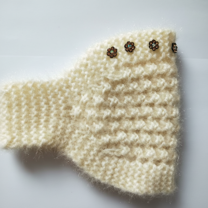 Women's Knit Headband with Flower Accents