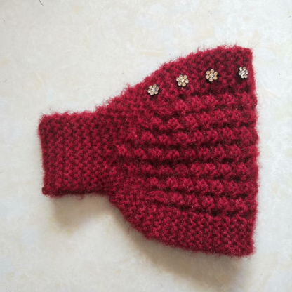 Women's Knit Headband with Flower Accents
