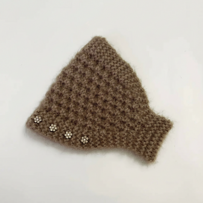 Women's Knit Headband with Flower Accents