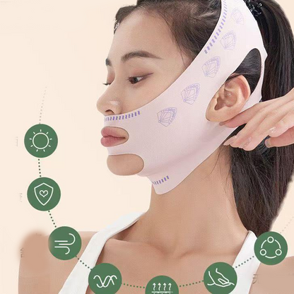 V-Line Printed Breathable Face-Lifting Mask💆