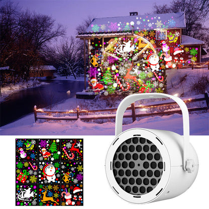 ⏳Limited-time 50% off⏰16-Pattern USB Christmas Projector Light🎅✨