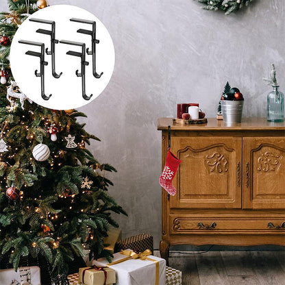 No Drill Christmas Stocking and Garland Hanger