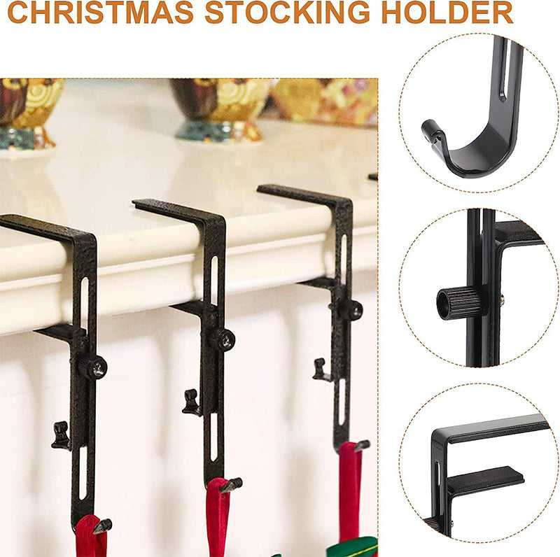 No Drill Christmas Stocking and Garland Hanger