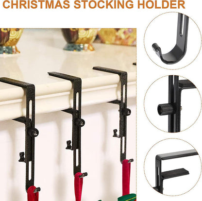No Drill Christmas Stocking and Garland Hanger