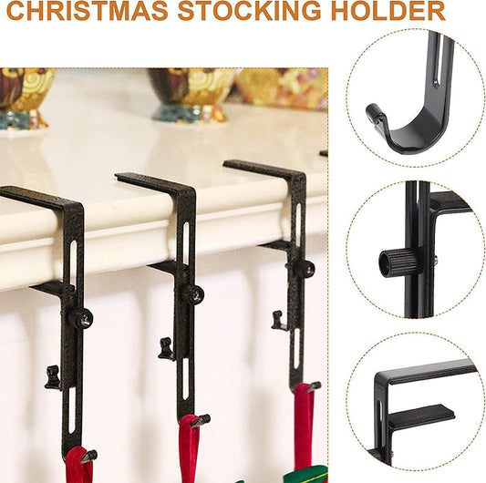 No Drill Christmas Stocking and Garland Hanger