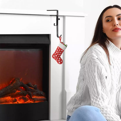 No Drill Christmas Stocking and Garland Hanger