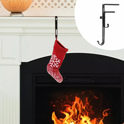No Drill Christmas Stocking and Garland Hanger