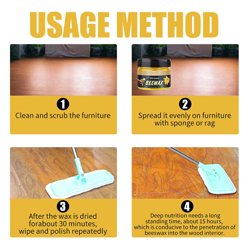 All-Purpose Wood Cleaner & Polish Beeswax