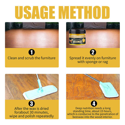 All-Purpose Wood Cleaner & Polish Beeswax