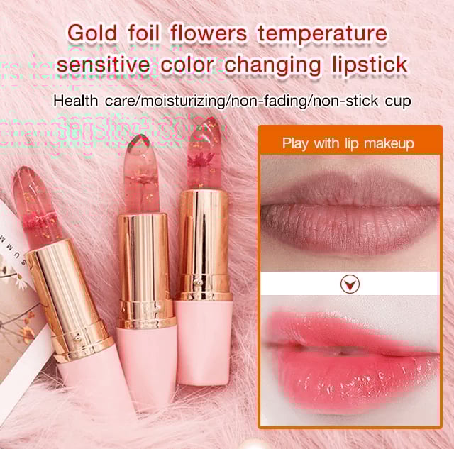 🔥Buy 1 Get 1 Free 💋 Crystal Jelly Flower Color-Changing Lipstick 💄