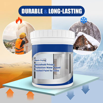 🔒✨ Household Privacy Protection Water-Based Frosted Paint for Glass 🚪🖌️ – Easy DIY Window Film Alternative, Instant Obscuring, Scratch-Resistant Finish, Ideal for Bathroom & Office Privacy, Safe & Odorless Formula