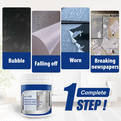 🔒✨ Household Privacy Protection Water-Based Frosted Paint for Glass 🚪🖌️ – Easy DIY Window Film Alternative, Instant Obscuring, Scratch-Resistant Finish, Ideal for Bathroom & Office Privacy, Safe & Odorless Formula
