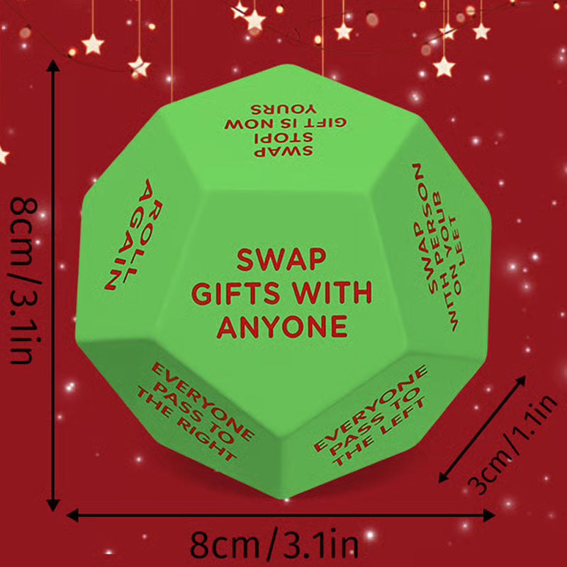12-Sided Christmas Gift Exchange GameDice