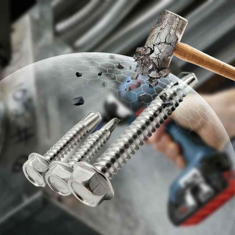 Stainless Steel Hex Washer Self-Drilling Screws