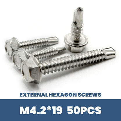 Stainless Steel Hex Washer Self-Drilling Screws
