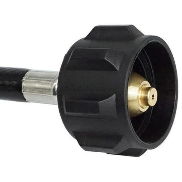 Propane Adapter Connected Gas Pipe