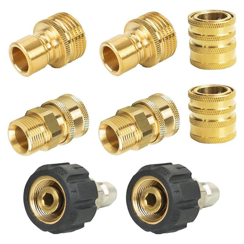 High-Pressure Washer Connector Set, Includes 8 Accessories.