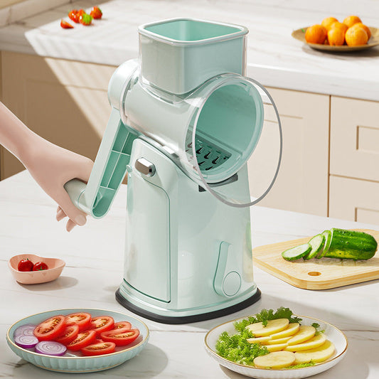 Multifunctional Hand-Crank Drum Vegetable Slicer