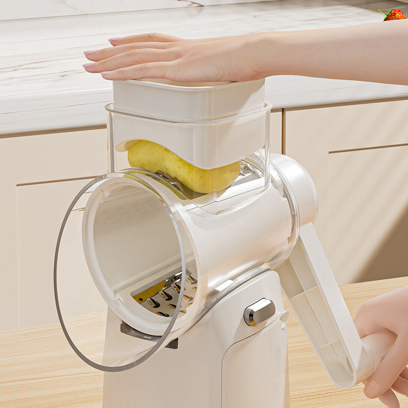 Multifunctional Hand-Crank Drum Vegetable Slicer