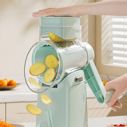 Multifunctional Hand-Crank Drum Vegetable Slicer